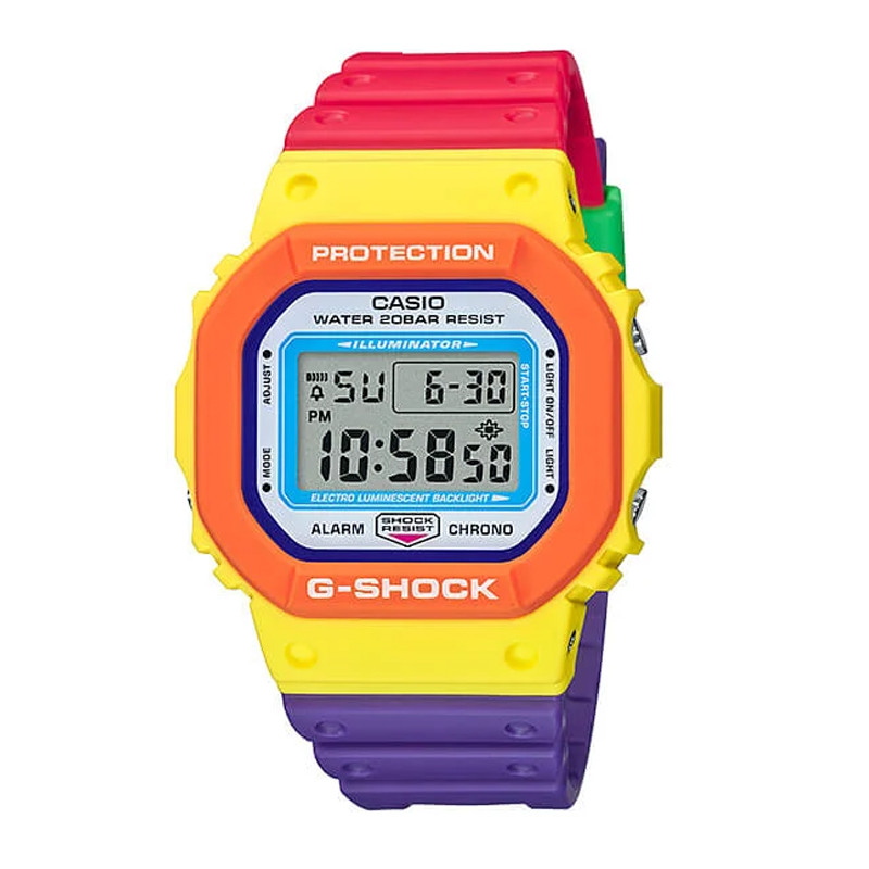 JAM TANGAN  CASIO G-Shock Psychedelic Multi Colors Series